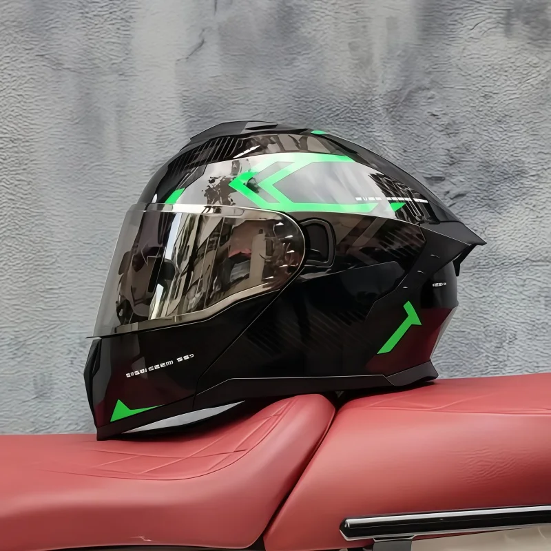 Casco de Motociclismo Integral - Dual Visor Motorcycle Racing Helmet reseña y precio