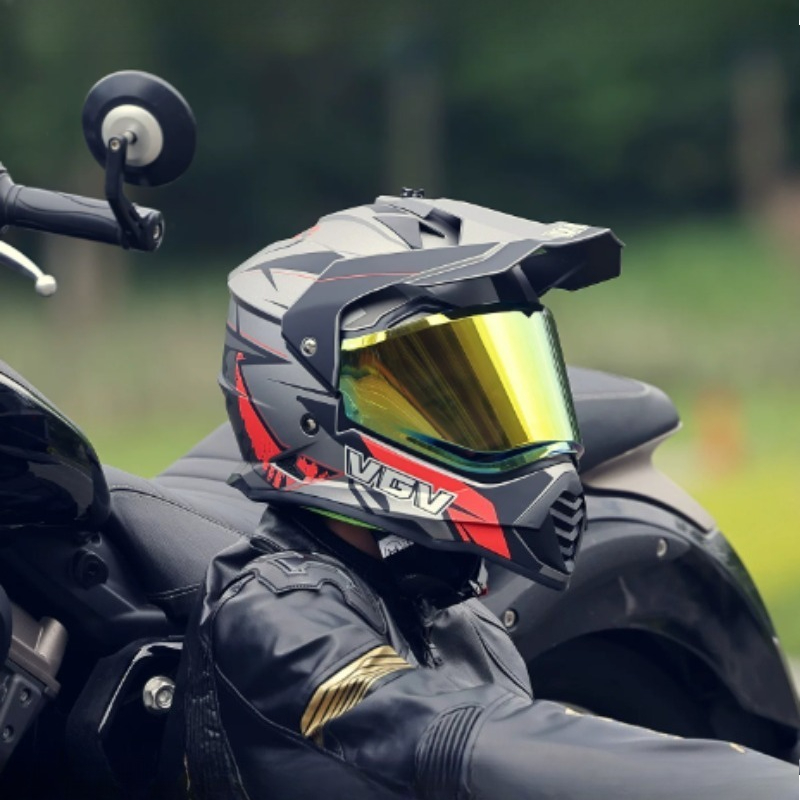 Casco de Motocross VGV con Cer - Full Face Motorcycle Helmet With Bluetooth reseña y precio